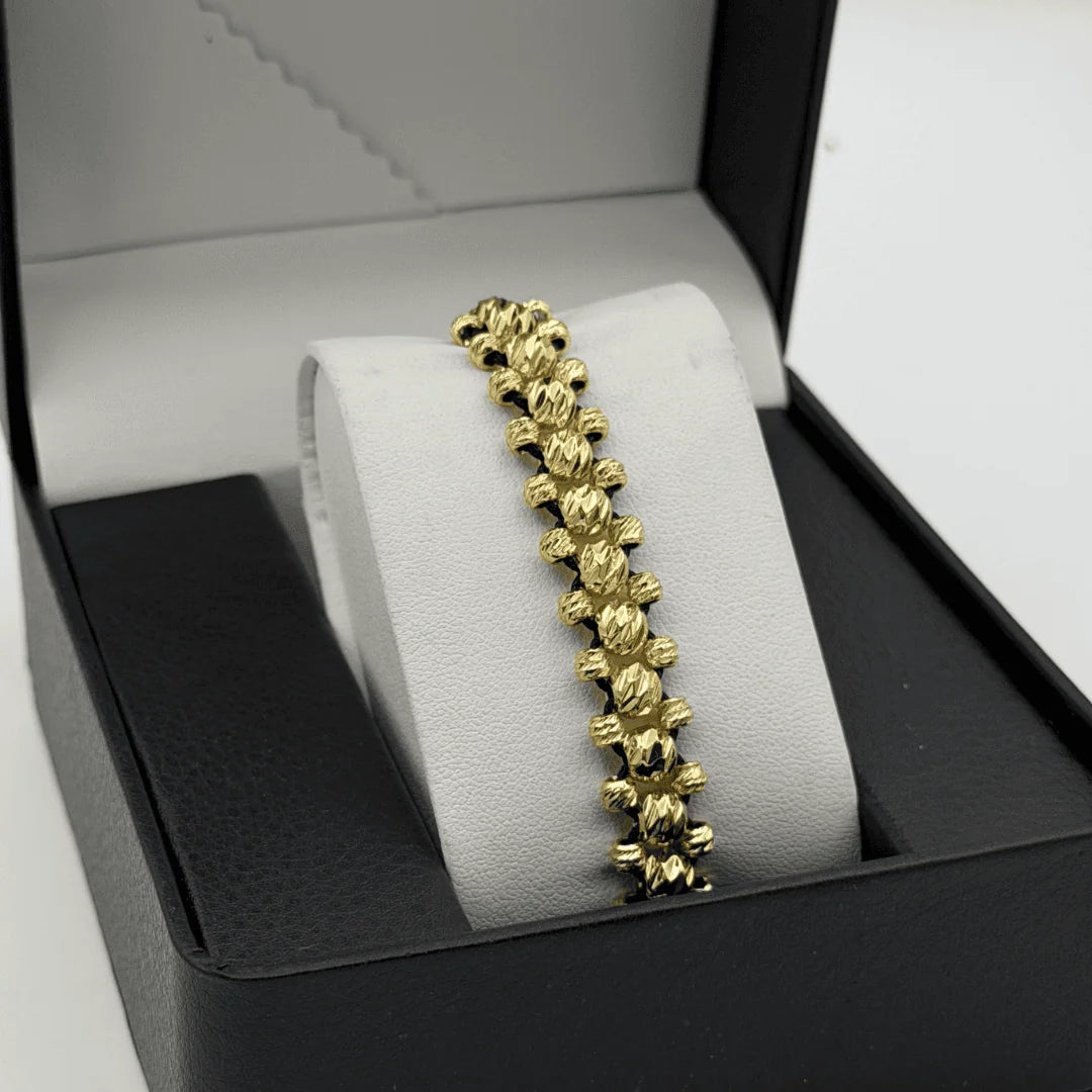 Pulseras tejidas 18k Laminado