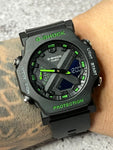 G shock 2300 Negro con verde