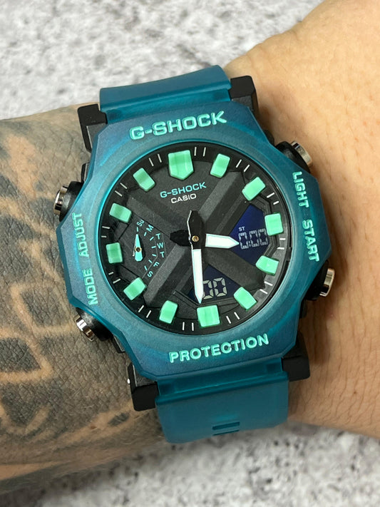 G shock 2300 Azul traslucido