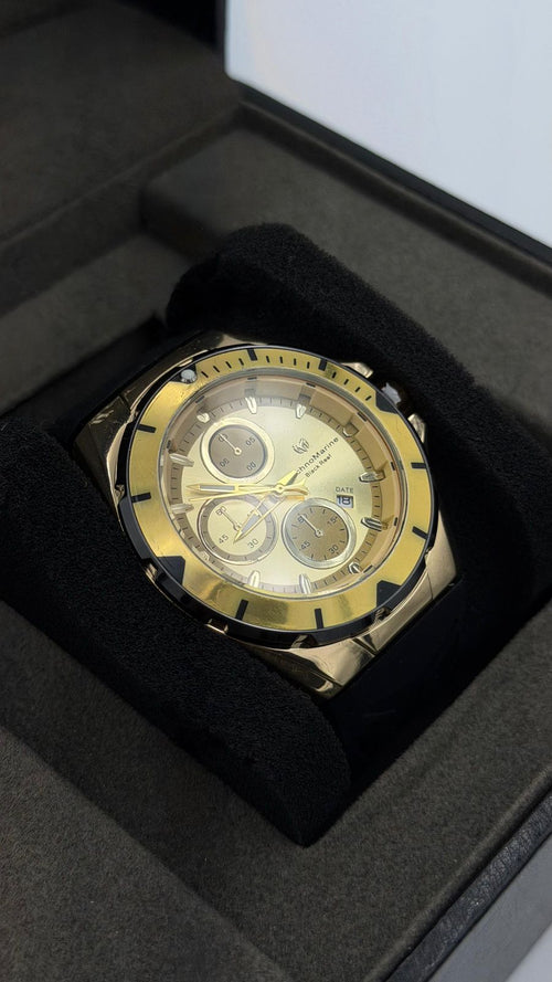 TM OCEAN TABLERO DORADO/PULSERA NEGRA